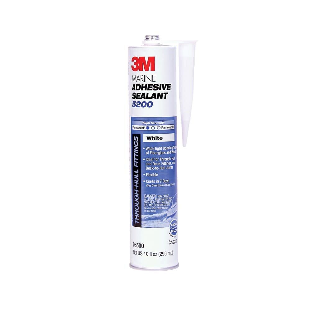 10oz 5200 Series White Marine Adhesive Sealant 80109E
