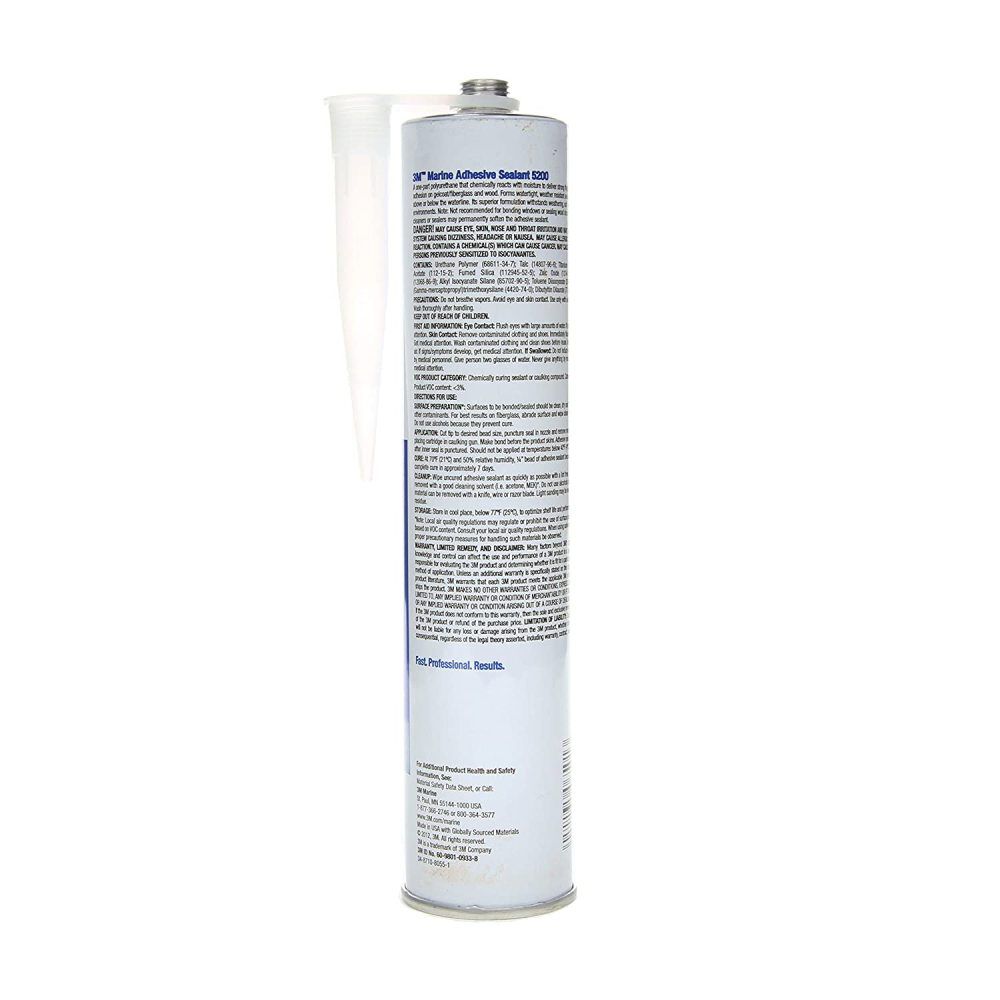 10oz 5200 Series Tan Marine Adhesive Sealant 80111E