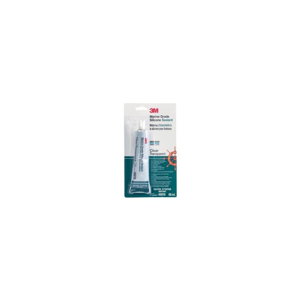 3oz Clear Adhesive Marine Silicone Sealant 8034357