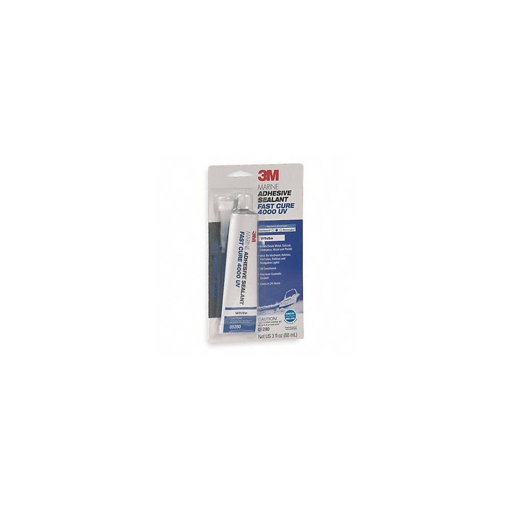 3oz White 4000UV Series Marine Adhesive Sealant 8192718