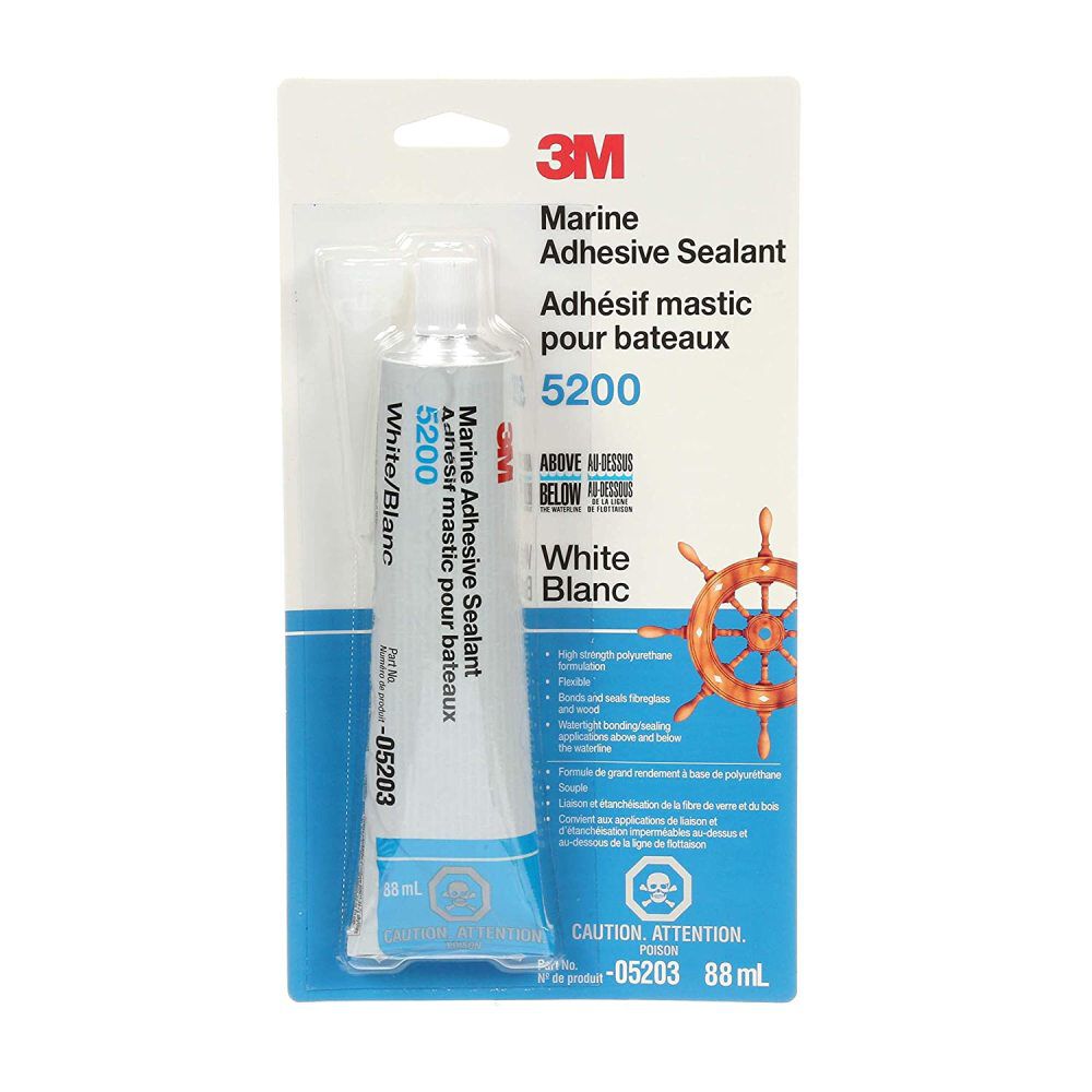 3oz 5200 Series White Marine Adhesive Sealant 83323