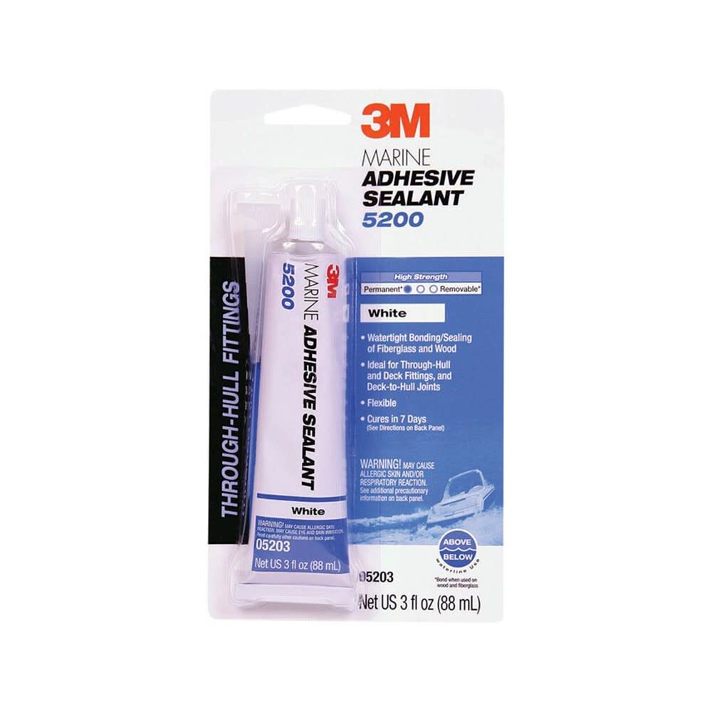 3oz 5200 Series White Marine Adhesive Sealant 83323