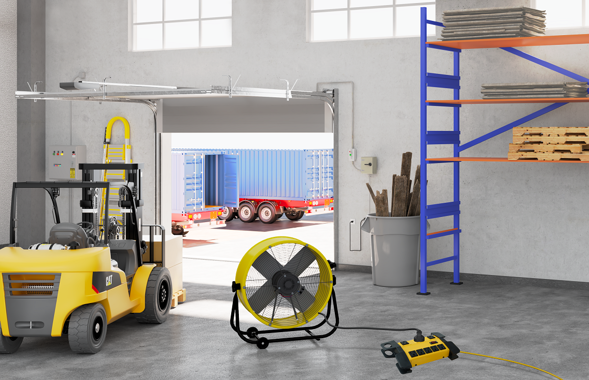 8 Outlet Metal Heavy Duty Power Strip with 6 FT Extension Cord