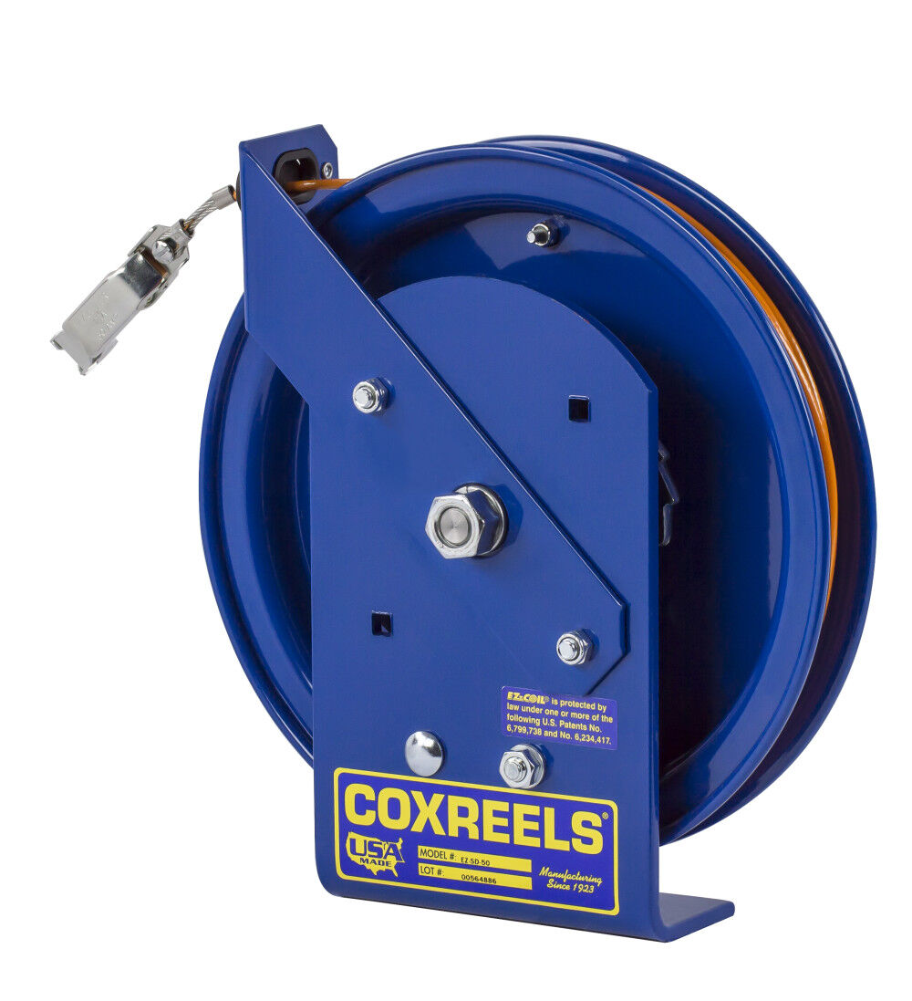 Safety System Spring Driven Static Discharge Cord Reel 100' EZ-SD-100