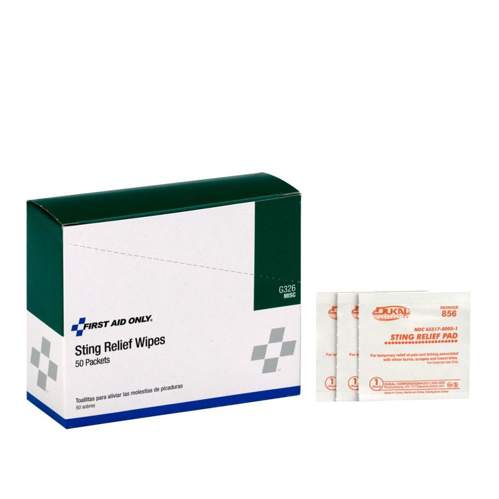 Sting Relief Wipe 50qty G326