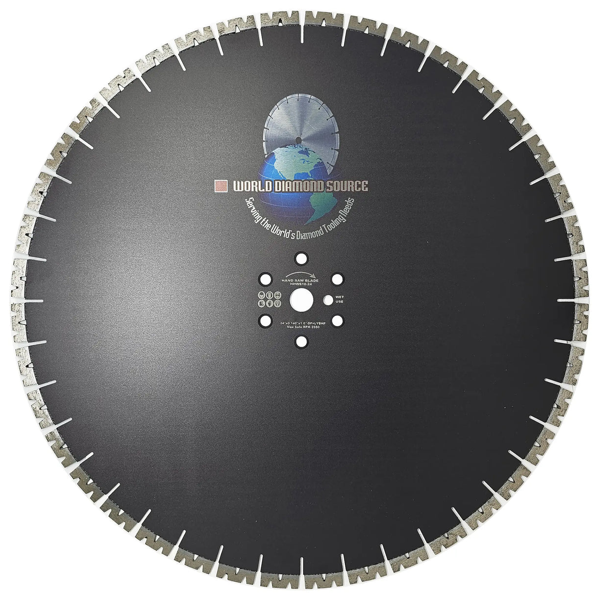 24″ x .140″ – Ripper Hand Saw Blade – W-Segment – Soft Bond (Black)