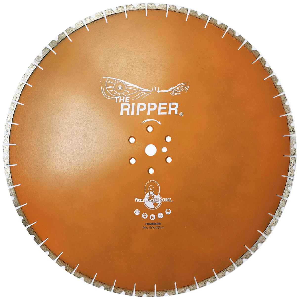 24″ x .140″- The Ripper® Hydraulic Hand Saw Blade – Extreme Soft (Orange)