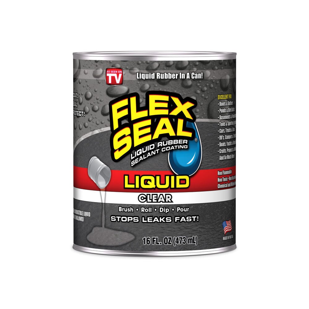 16 oz Liquid Rubber Sealant - Clear LFSCLRR16