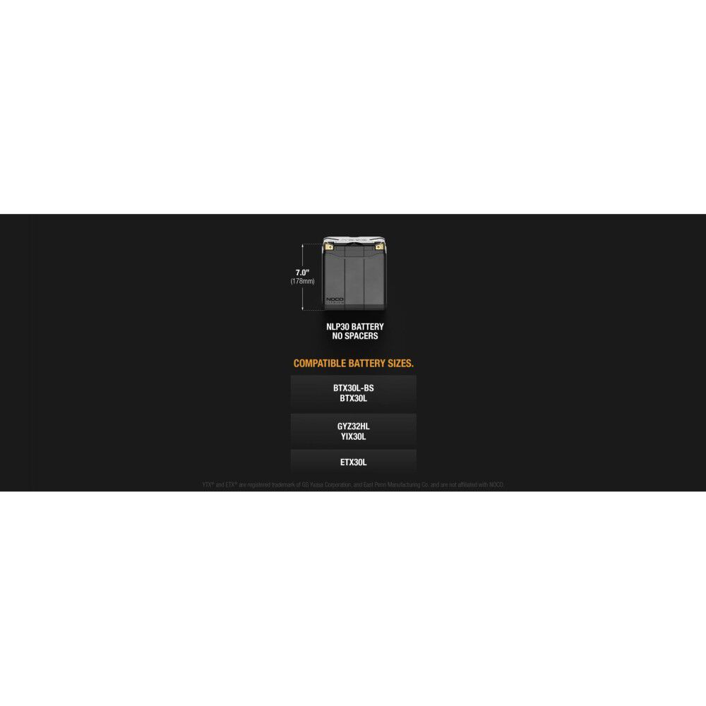 12V 700A 8Ah Lithium Powersport Battery NLP30