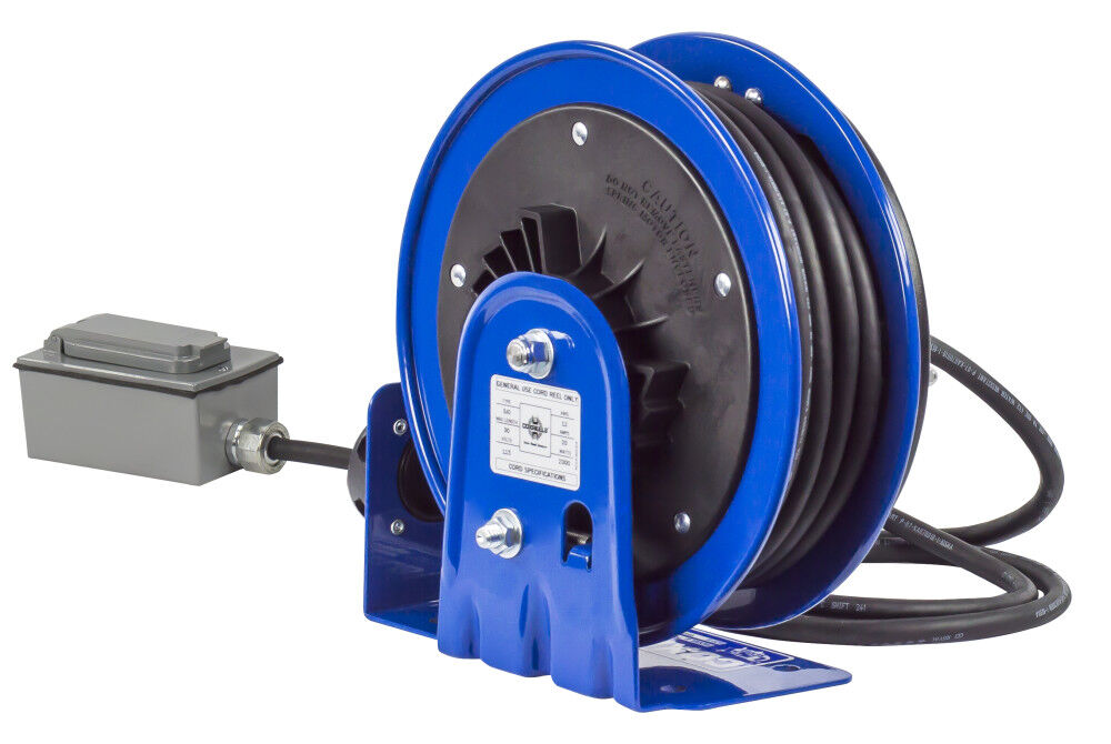 Compact Spring Driven Cord Reel Duplex GFIC Rec 12GA x 30' PC10-3012-F