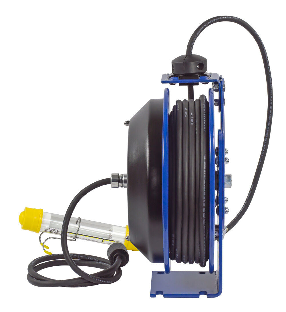 Spring Driven Cord Reel Fluorescent Tube Light 16GA x 50' PC13-5016-C