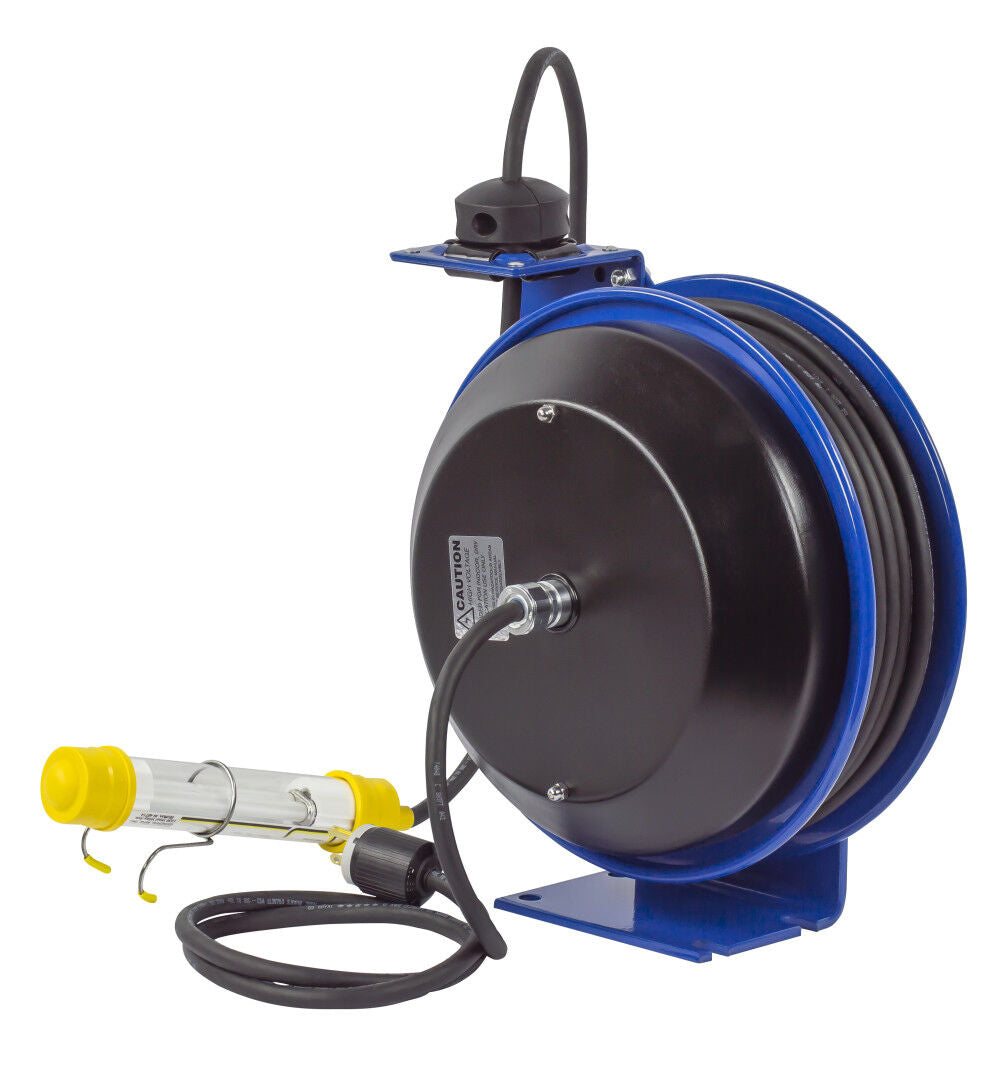 Spring Driven Cord Reel Fluorescent Tube Light 16GA x 50' PC13-5016-C