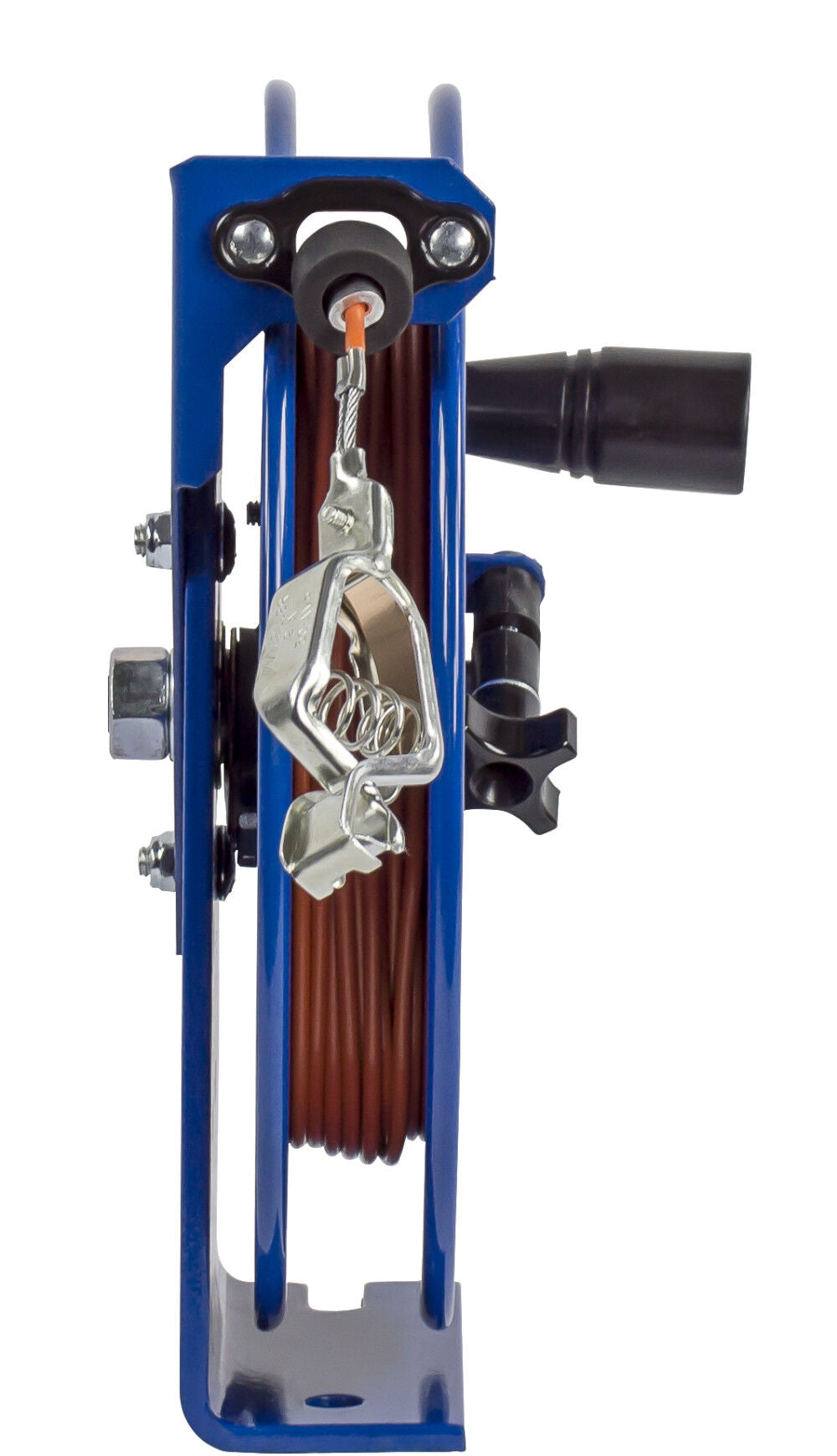 Spring Rewind Static Discharge Hand Crank Cable Reel 100' Cable SDH-100