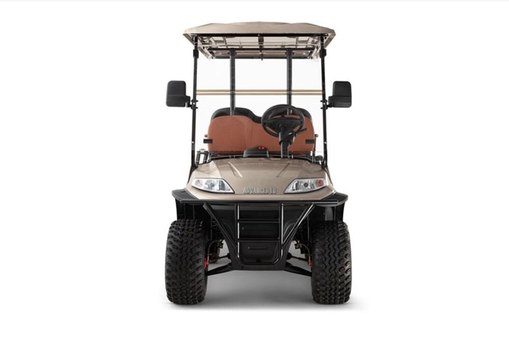 48V Electric 2+2 Passenger Lifted Golf Car Silver EV1 4L-SILVER-23