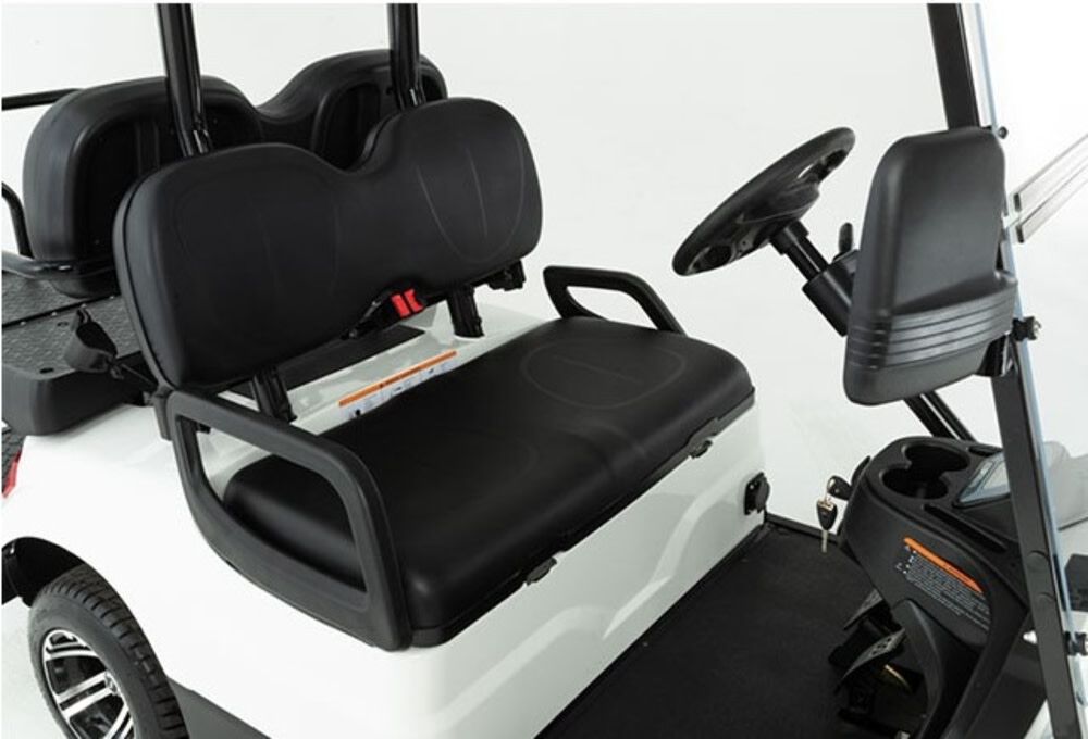 48V Electric 2+2 Passenger Lifted Golf Car Silver EV1 4L-SILVER-23