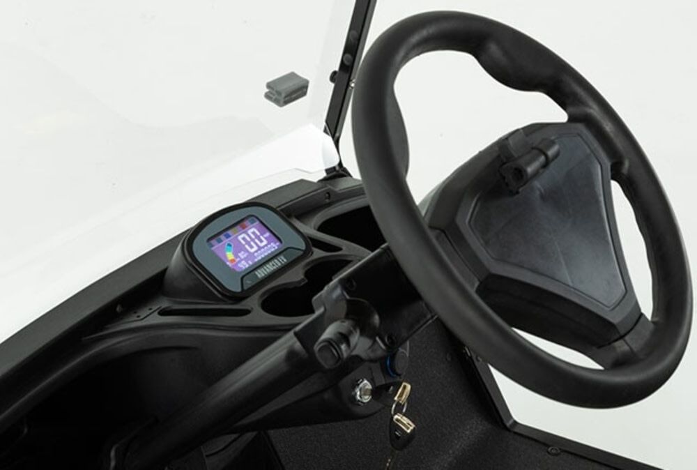 48V Electric 2+2 Passenger Lifted Golf Car Silver EV1 4L-SILVER-23