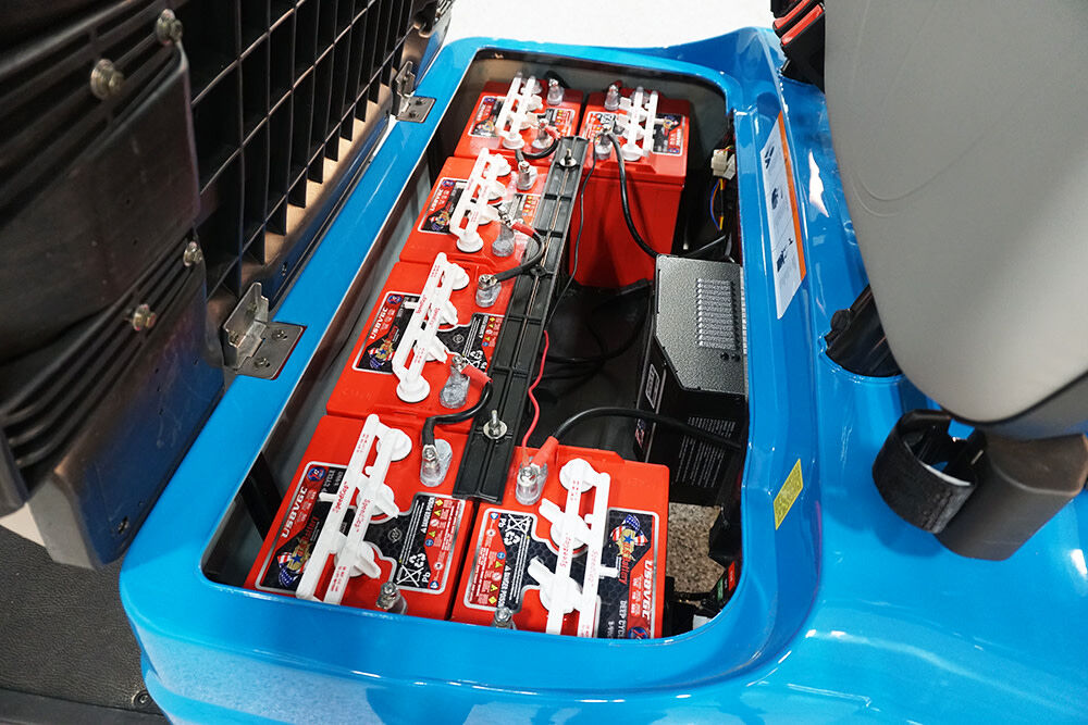 48V Electric 2+2 Passenger Lifted Golf Car - Skyblue EV1 4L-SKYBLUE-23