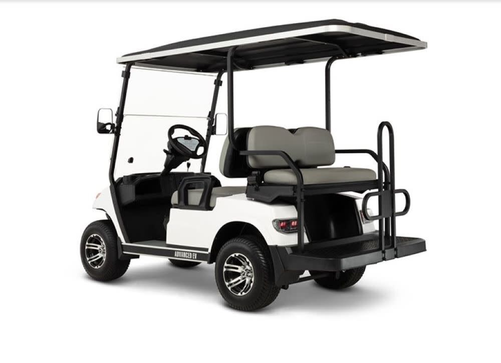 Advent 48V 2+2 Passenger Electric Golf Cart, Silver AD 4-SILVER-24