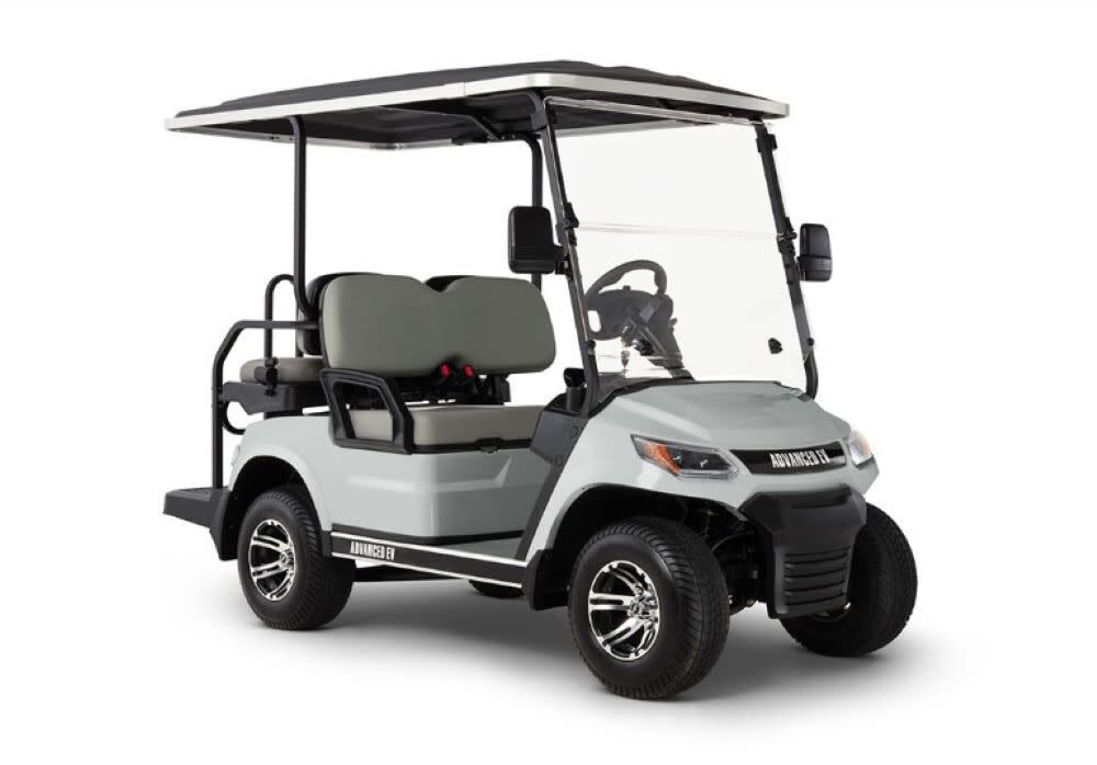 Advent 48V 2+2 Passenger Electric Golf Cart, Silver AD 4-SILVER-24