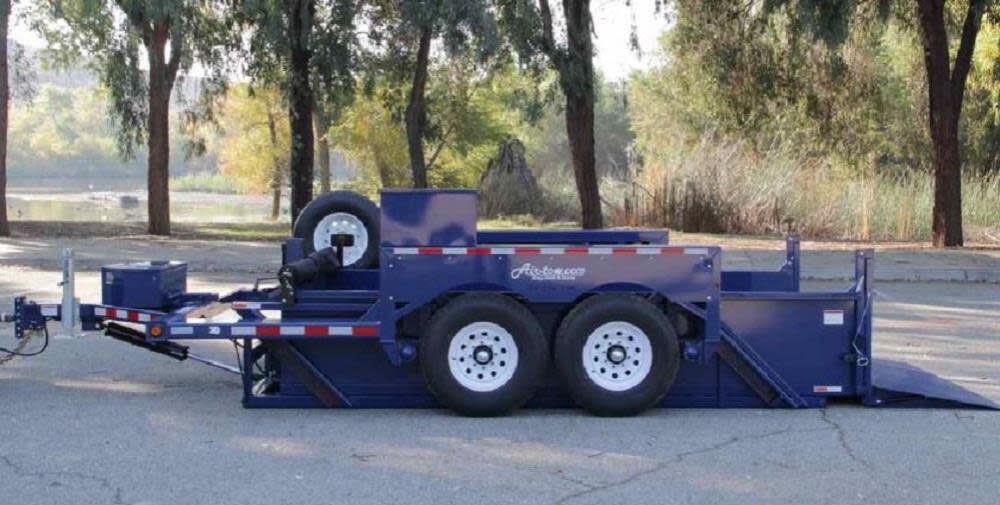 12' 5in Drop Deck & Dump Trailer 74in Deck Width - 10000# Capacity 3D12