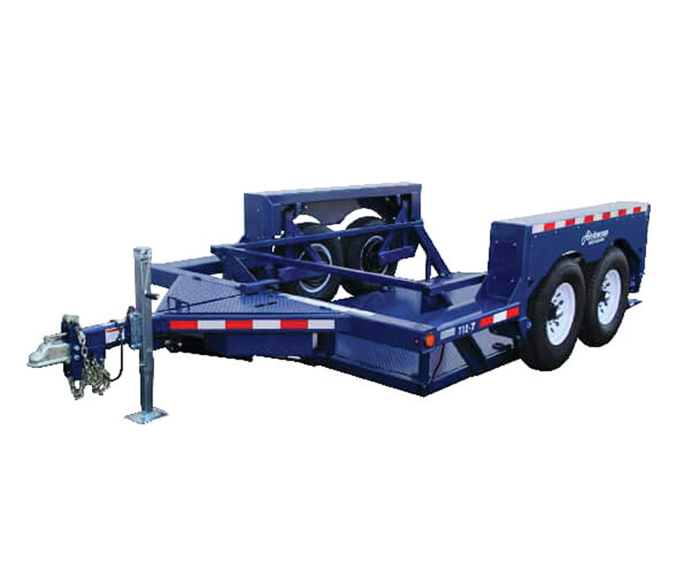 12' Drop Deck Flatbed Trailer 75in Deck Width - 10000# Capacity T12-10