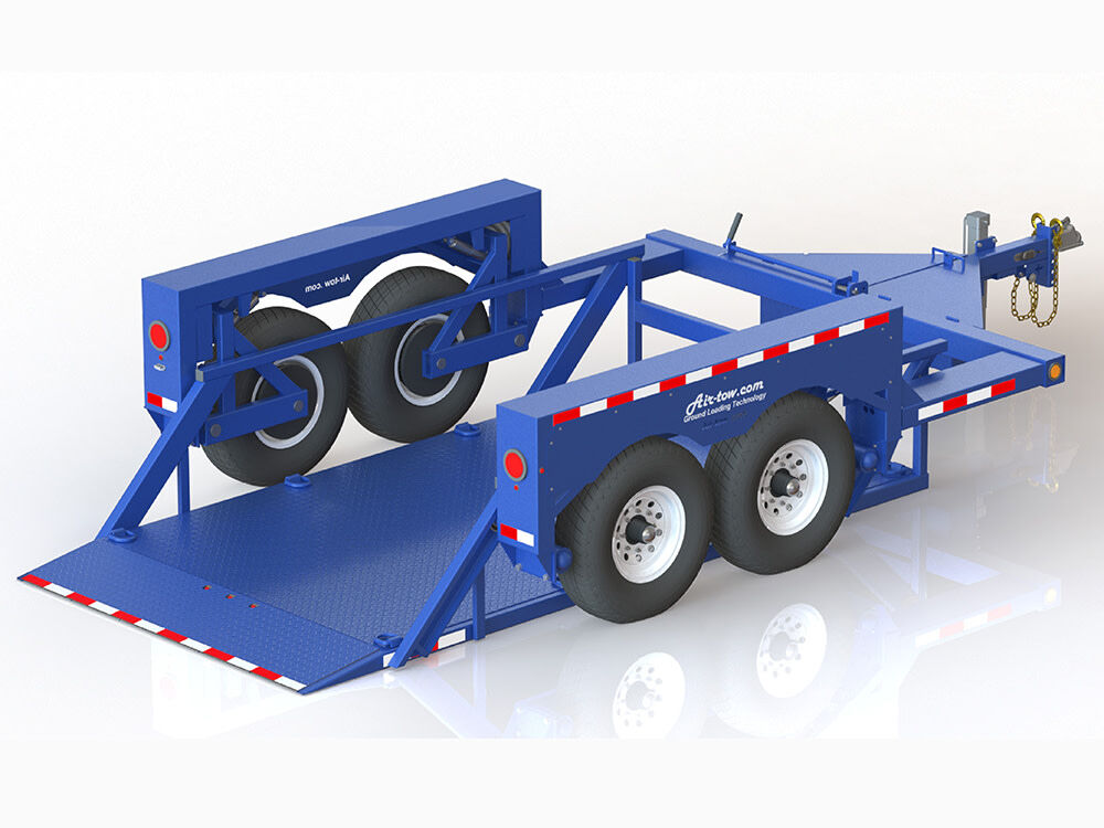 12' Drop Deck Flatbed Trailer 75in Deck Width - 10000# Capacity T12-10