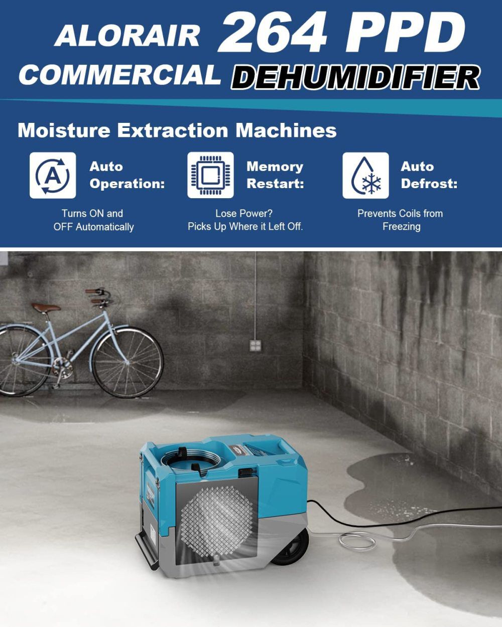 LGR 1250 Dehumidifier 264 PPD, Blue X002J9KWNV