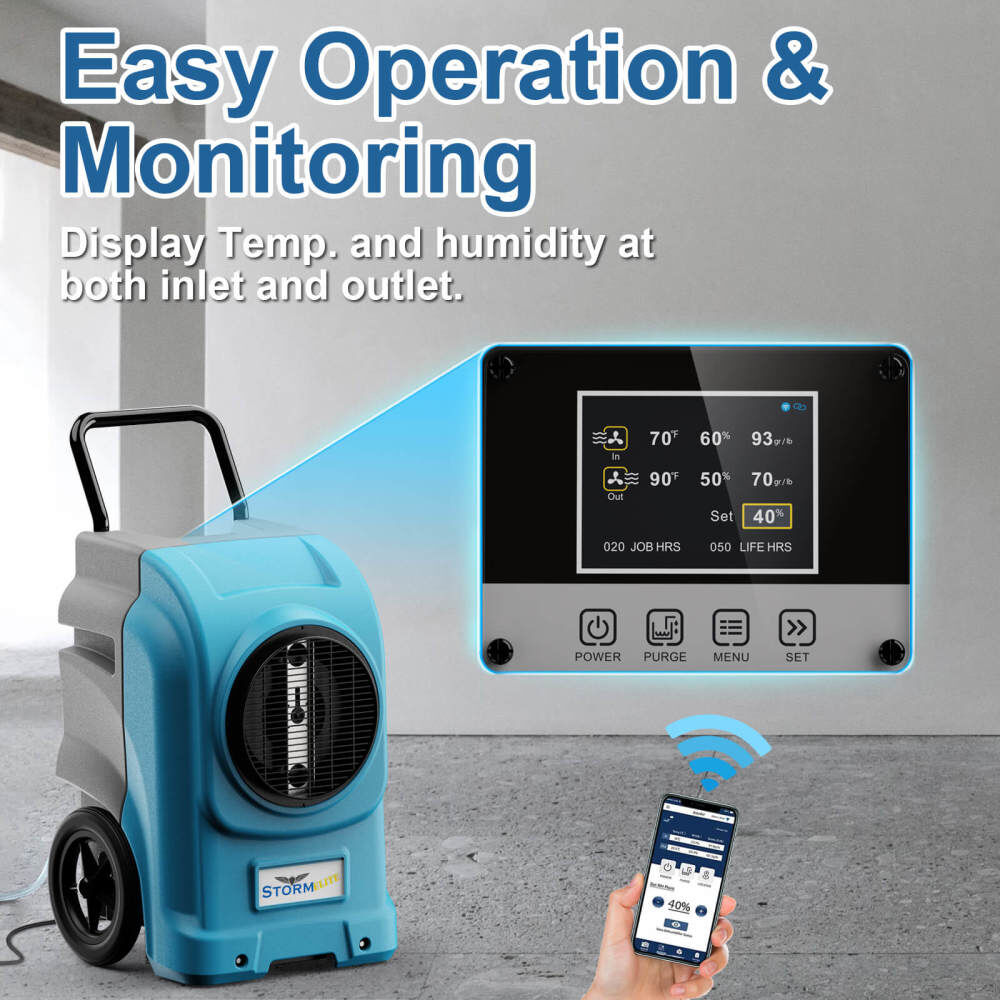 Storm Elite 270 PPD Dehumidifier, Blue X0037KUL0Z