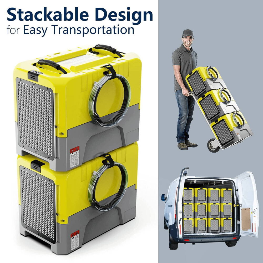 Storm LGR Extreme WIFI 180 PPD Dehumidifier, Yellow X002IREP4V