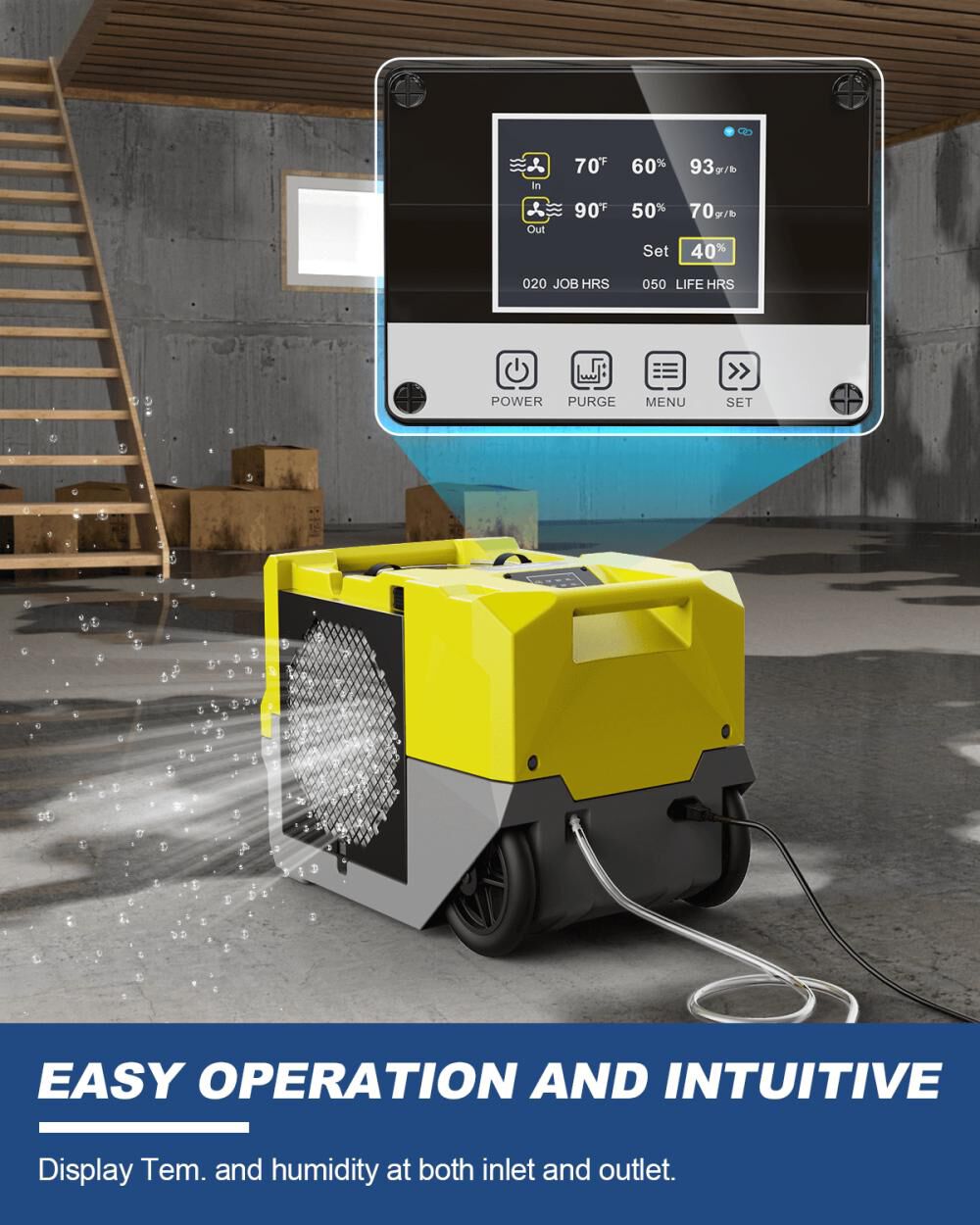 Storm SLGR 1250X 264 PPD Dehumidifier, Yellow X003MHWTPX