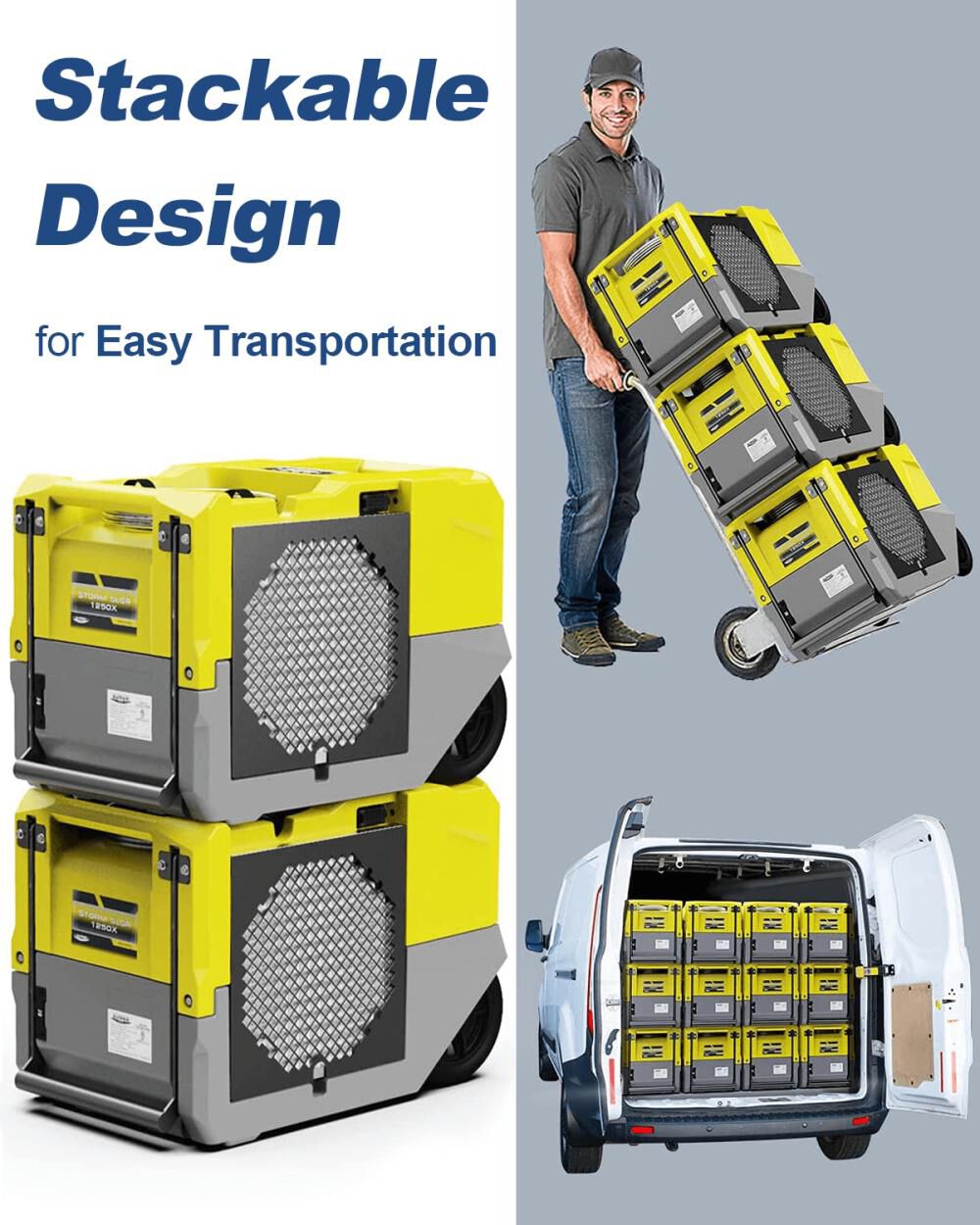 Storm SLGR 1250X 264 PPD Dehumidifier, Yellow X003MHWTPX