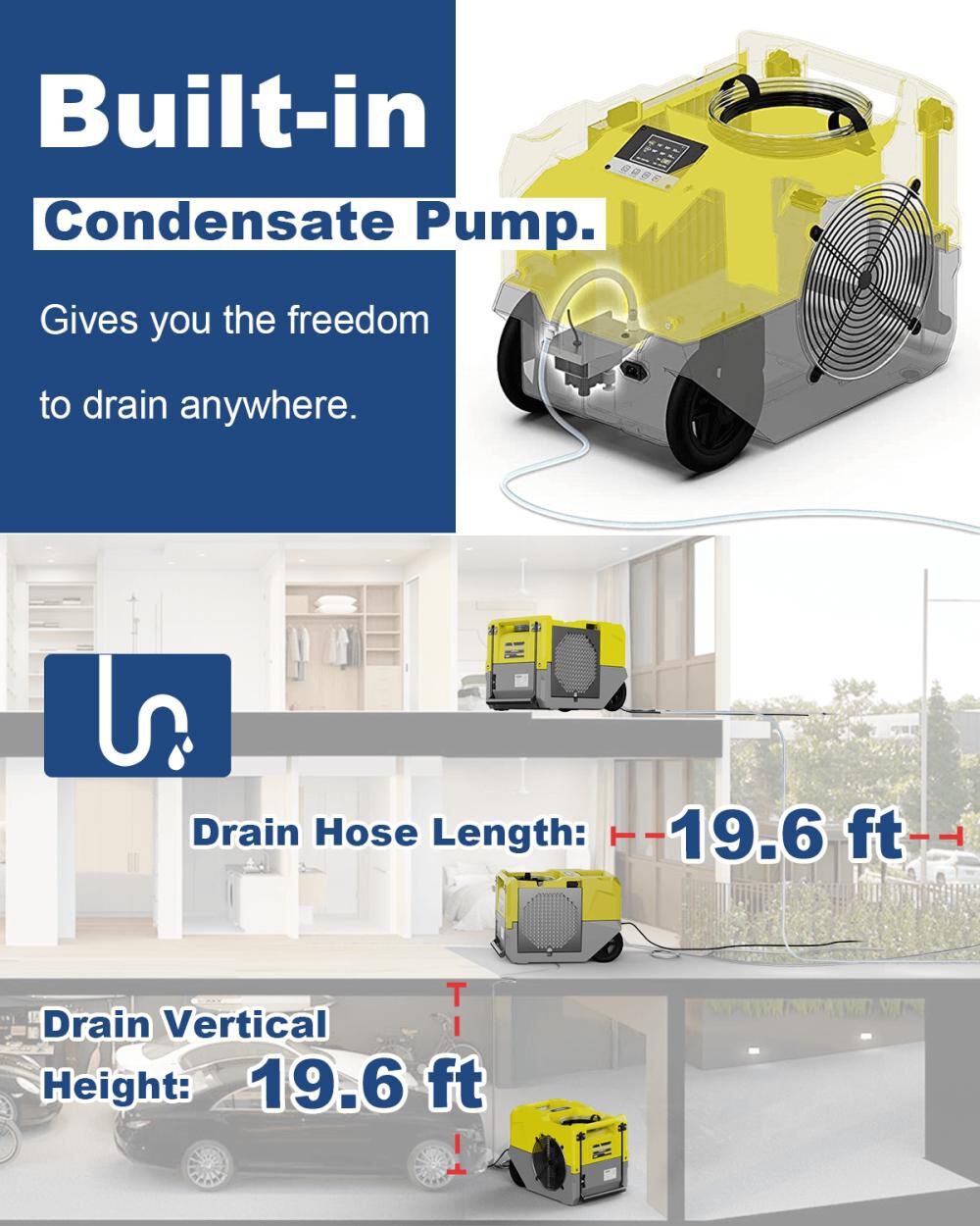 Storm SLGR 1250X 264 PPD Dehumidifier, Yellow X003MHWTPX