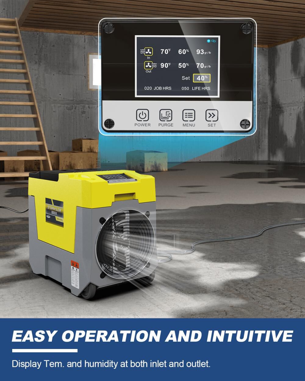 Storm SLGR 850X 180 PPD Dehumidifier, Yellow B085L3NHM8