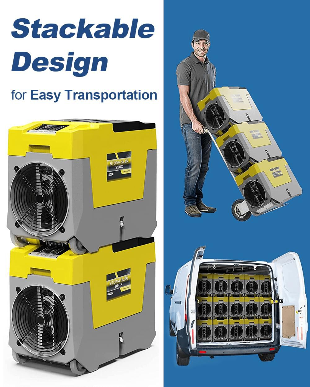 Storm SLGR 850X 180 PPD Dehumidifier, Yellow B085L3NHM8