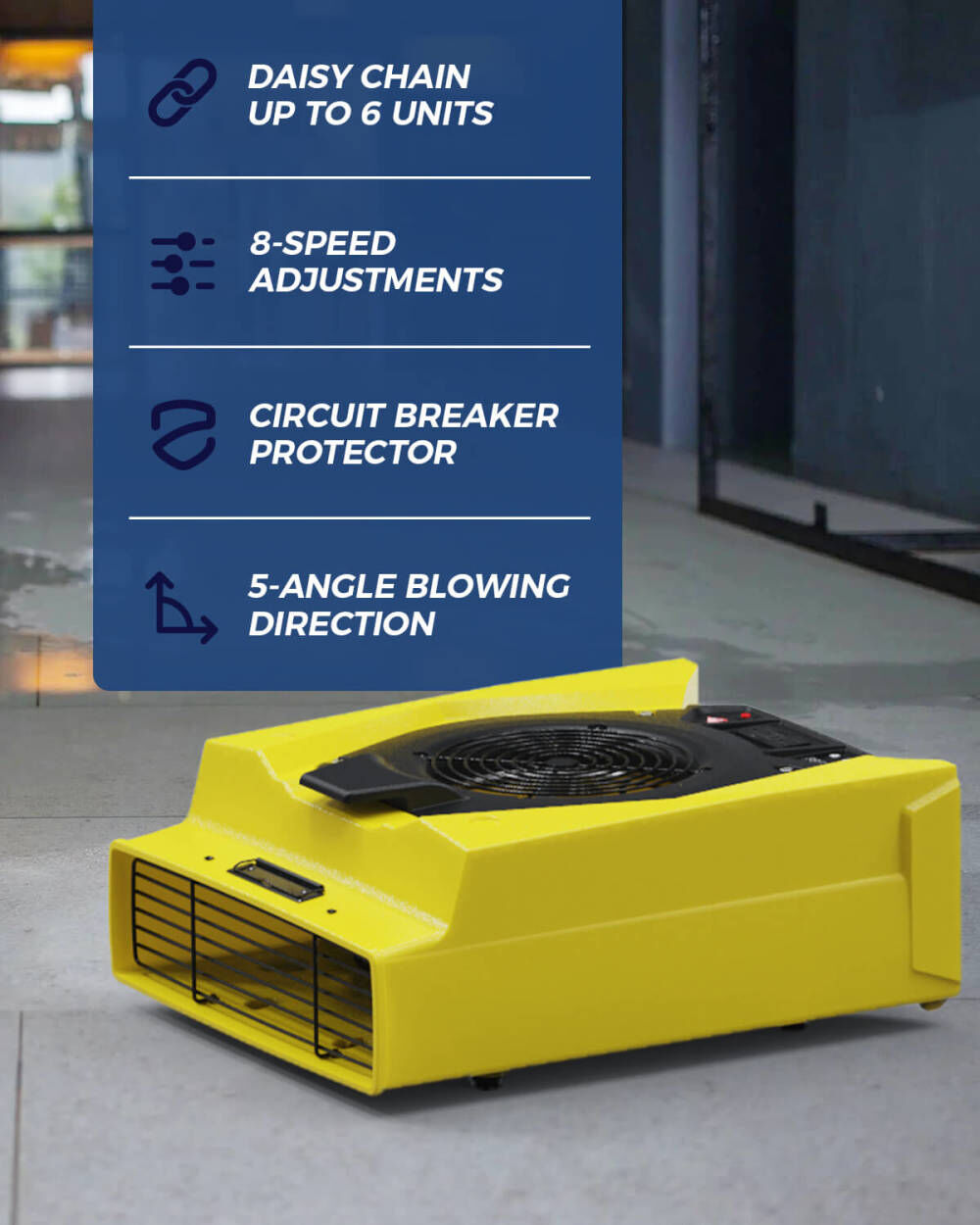 Zeus 900 Air Mover, Yellow X0020V42I9