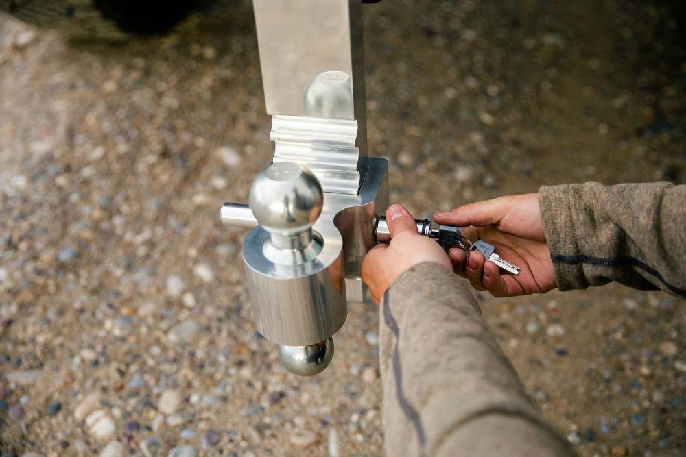 8' Rapid Hitch Aluminum Adjustable Ball Mount 3444