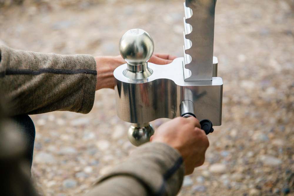 8' Rapid Hitch Aluminum Adjustable Ball Mount 3444