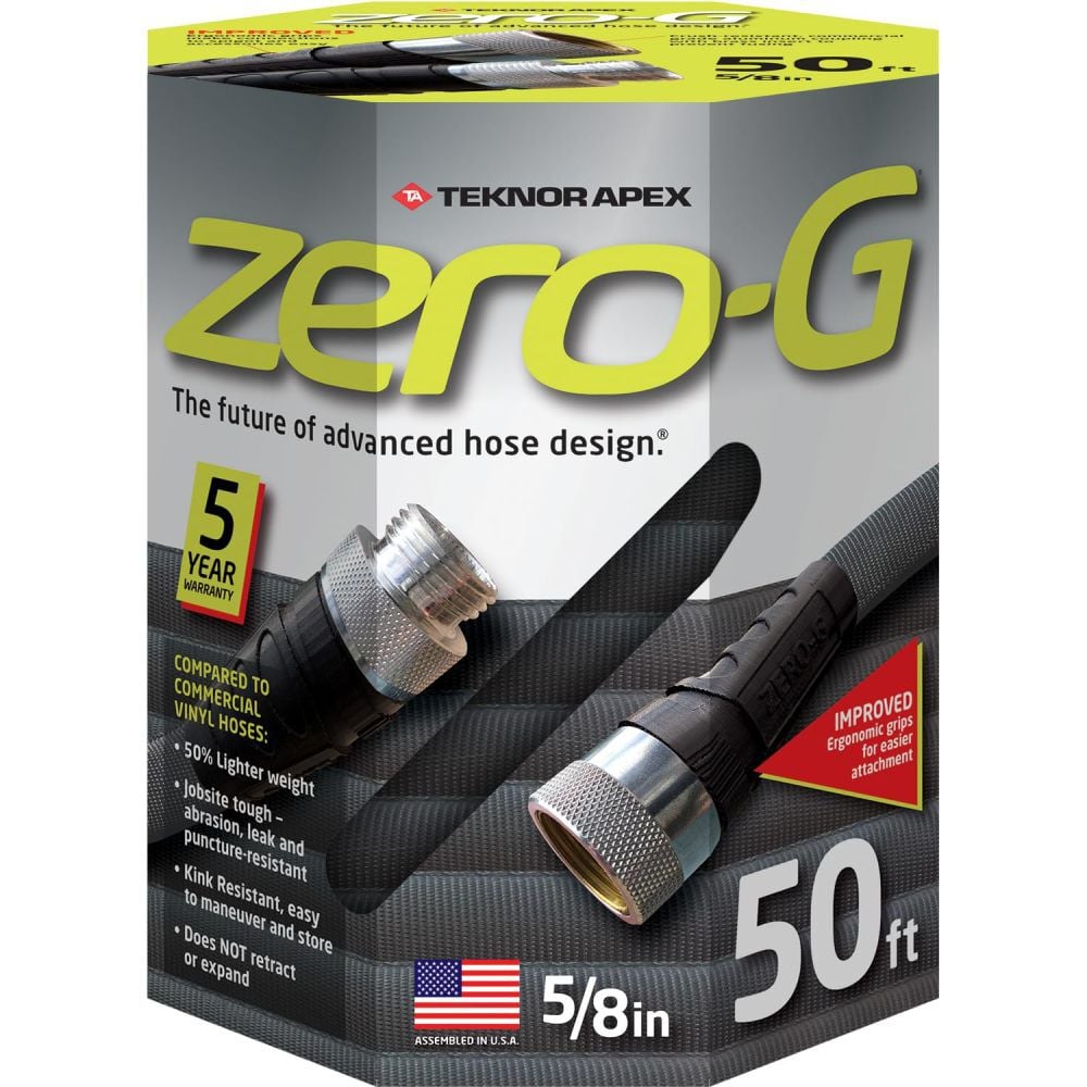 Zero-G 5/8in x 50ft Ultra Flexible Kink-Free Garden Hose 4001-50