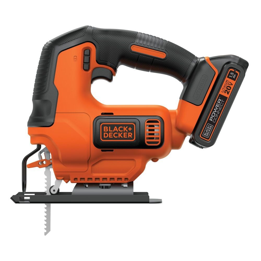 20-volt Max Variable Speed Keyless Cordless Jigsaw (Charger Included and Battery Included) BDCJS20C