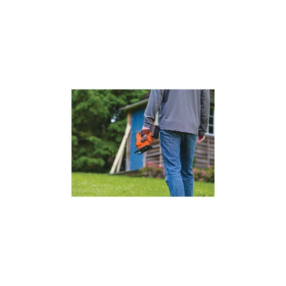 20-volt Max Variable Speed Keyless Cordless Jigsaw (Charger Included and Battery Included) BDCJS20C