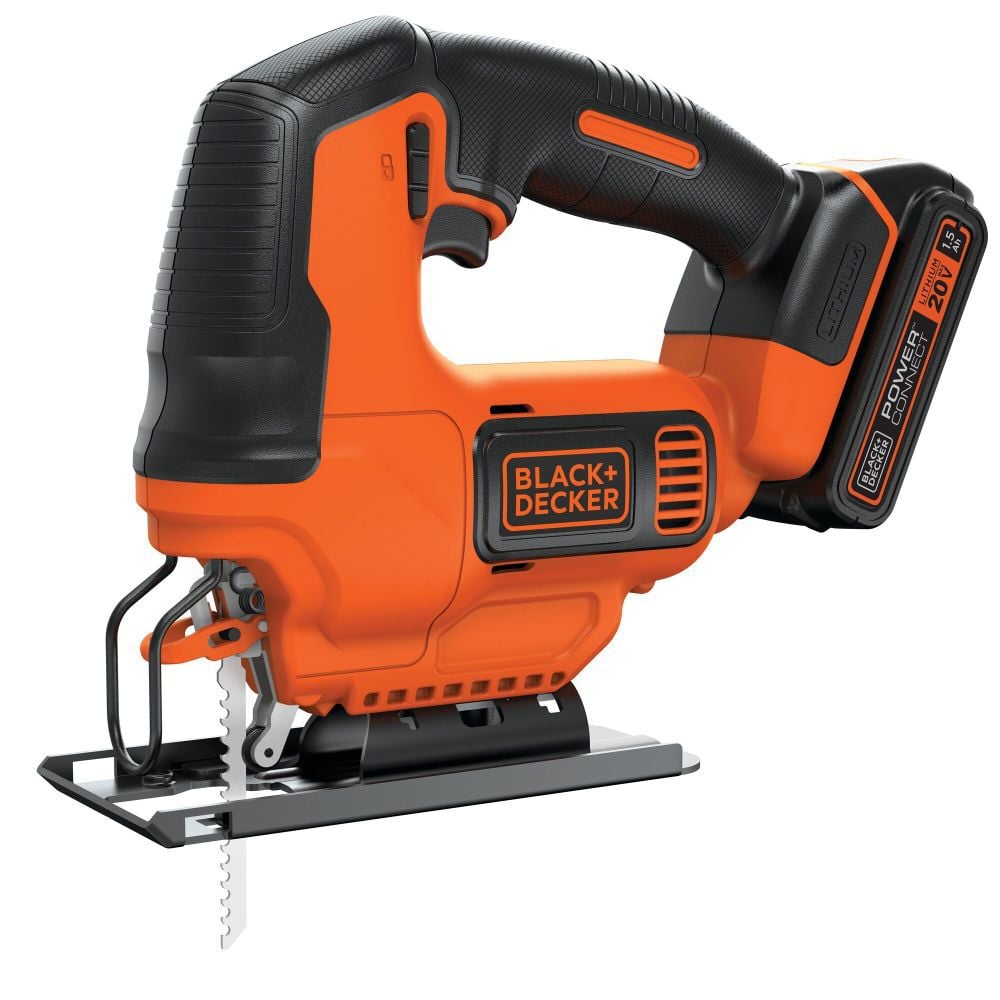 20-volt Max Variable Speed Keyless Cordless Jigsaw (Charger Included and Battery Included) BDCJS20C