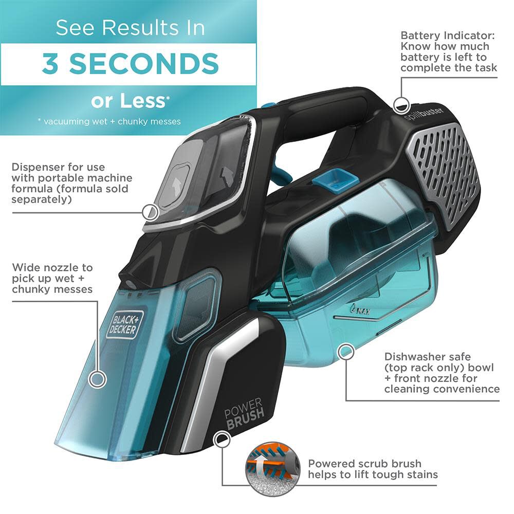 Spillbuster Portable Carpet Cleaner BHSB320JP