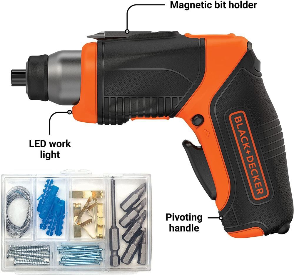 4-Volt Max 1/4-in Cordless Screwdriver (1-Battery Included and Charger Included) BDCS40BI