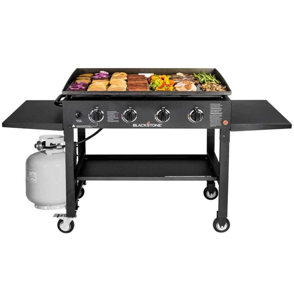 Liquid Propane Griddle 36 x 22 x 63in Black 4 Burner 1554