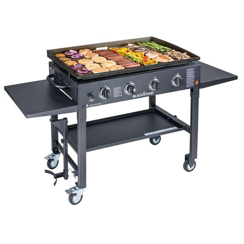 Liquid Propane Griddle 36 x 22 x 63in Black 4 Burner 1554