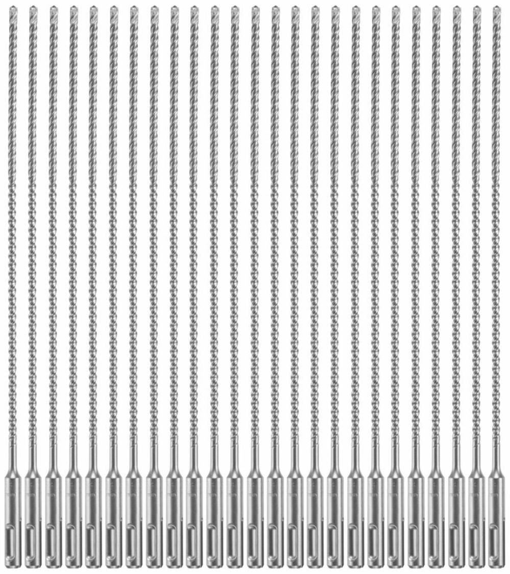 25 pc. 3/16 In. x 10 In. x 12 In. SDS-plus Bulldog Xtreme Carbide Rotary Hammer Drill Bits HCFC2014B25