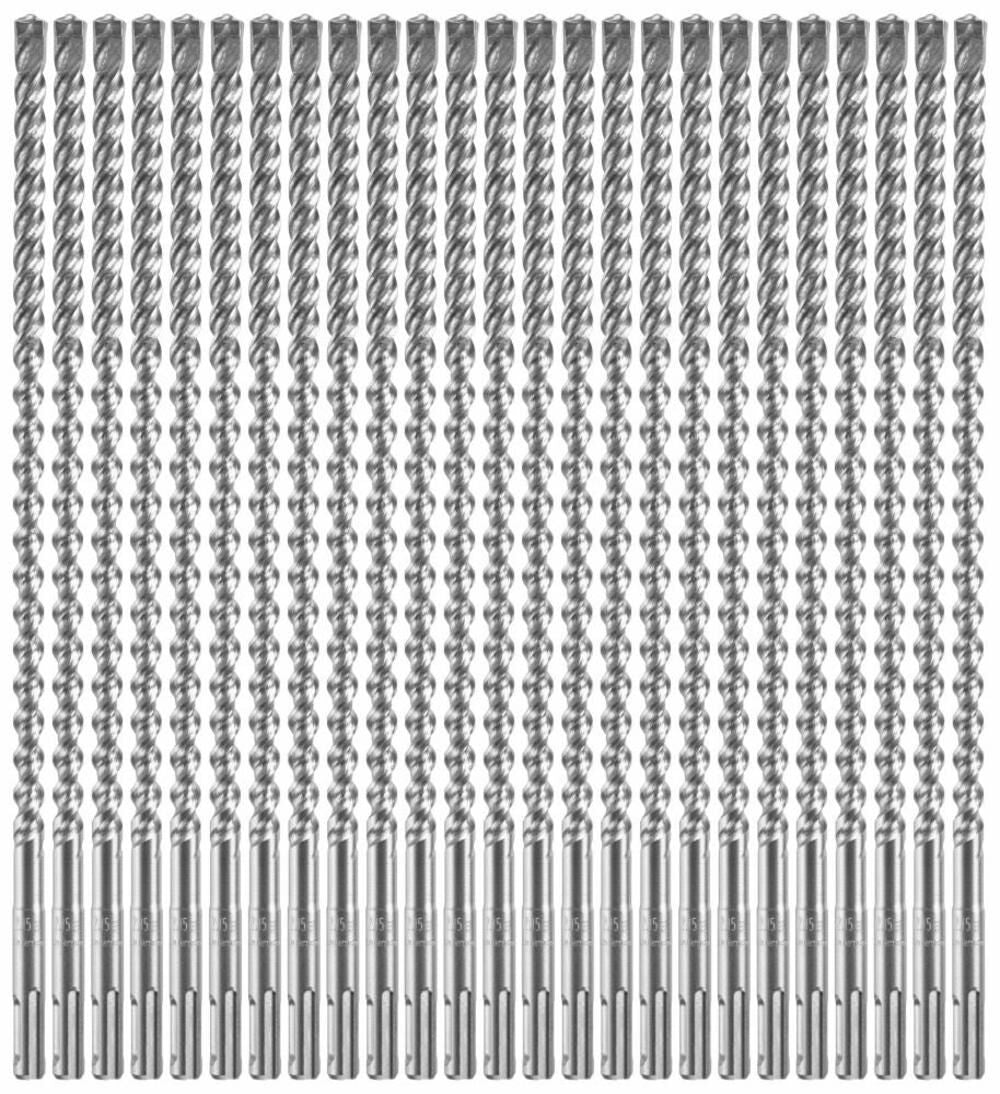 25 pc. 3/8 In. x 10 In. x 12 In. SDS-plus Bulldog Xtreme Carbide Rotary Hammer Drill Bits HCFC2064B25