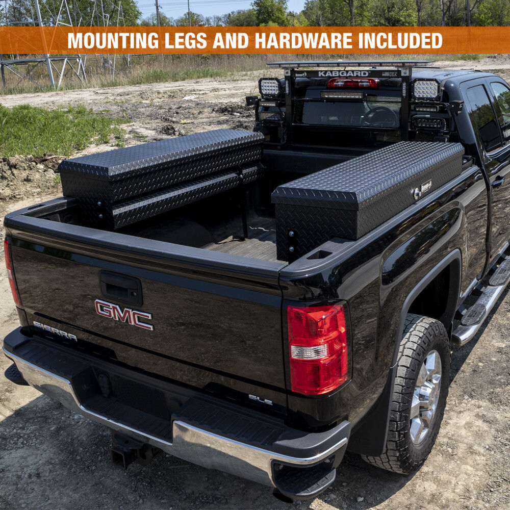 13X16X56 Textured Matte Black Diamond Tread Aluminum Lo-Sider Truck Box 1733025