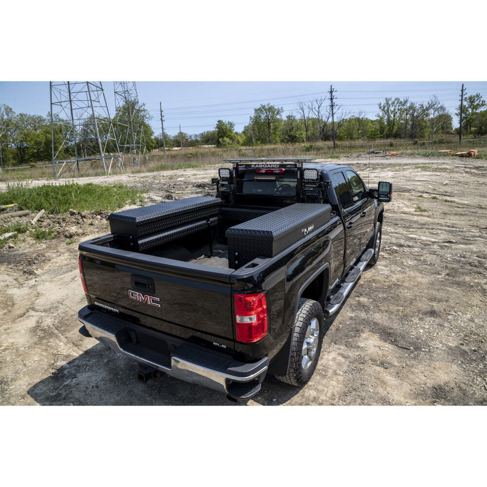 13X16X56 Textured Matte Black Diamond Tread Aluminum Lo-Sider Truck Box 1733025