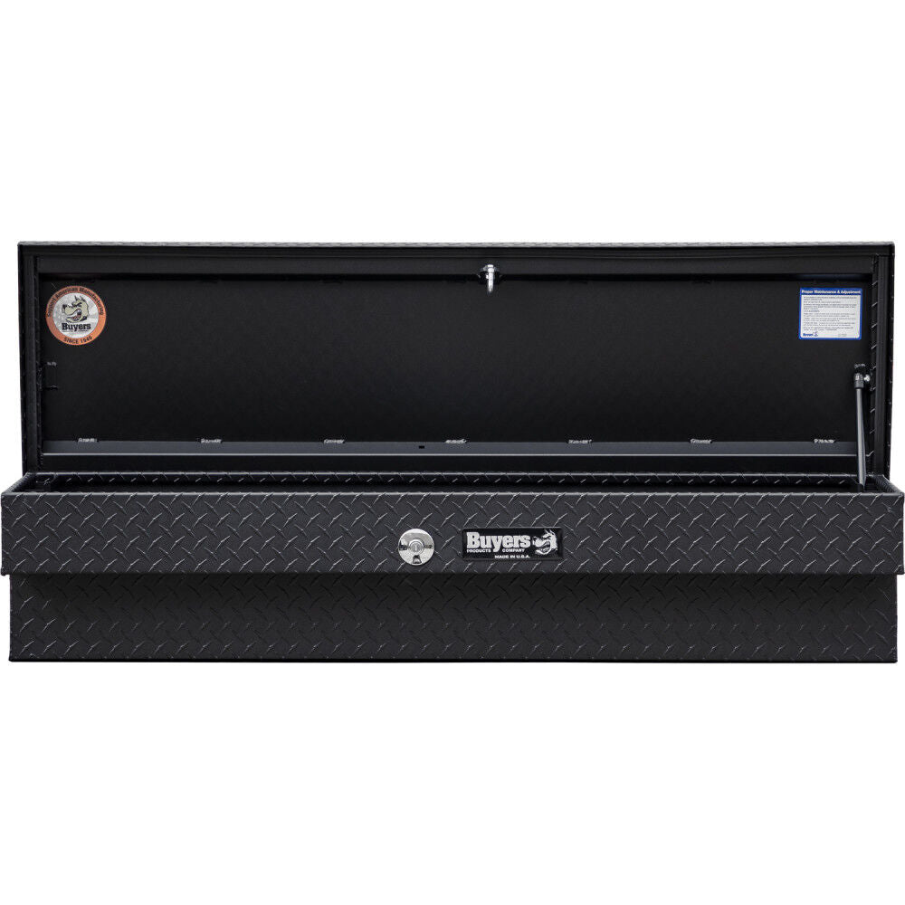 13X16X56 Textured Matte Black Diamond Tread Aluminum Lo-Sider Truck Box 1733025